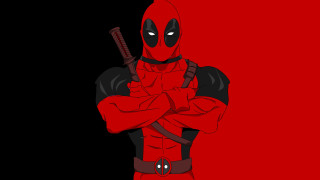 Deadpool gun red costume black - a red costume free wallpaper