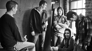 Group people room window brick - a room free wallpaper for desktop