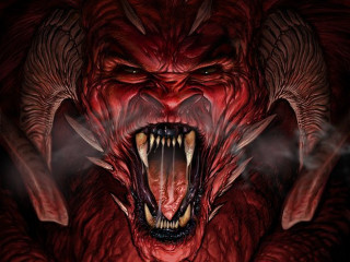 Demonic demon mouth open teeth - its mouth open free wallpaper for desktop