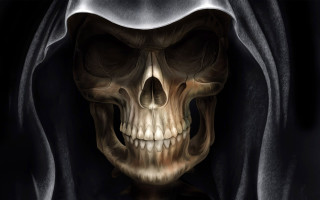 Skeleton hooded hoodie dark image - a skeleton free wallpaper for desktop