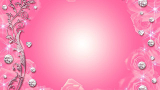 Pink background rose diamonds border - the bottom of the picture free wallpaper