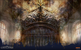 Gate demon painting giant face - octopath traveler free wallpaper
