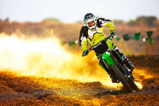Dirt bike track dust rider - a dirt track in the dirt free wallpaper