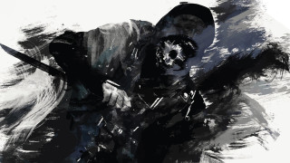 Man hat sword skull arm - a painting of a man free wallpaper
