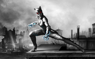 Catwoman futuristic suit dancing stage - a futuristic suit free wallpaper