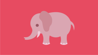 Pink elephant red background black - amédée ozenfant free wallpaper