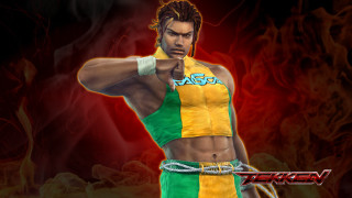 Woman yellow green shirt gun - a red background behind her free wallpaper