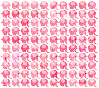 Elephants group patterns diverse large - print free wallpaper