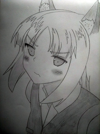 Girl cat ears cat tail 2 - furry free wallpaper for mobile