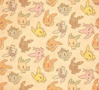 Pokemon pattern beige brown background - free cats wallpaper for tablet