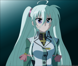 Anime girl white hair blue 11 - long white hair free wallpaper