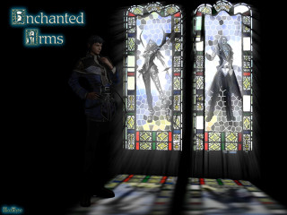 Man stained glass window shadow - a stained glass window free wallpaper