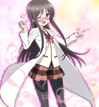 Girl long hair glasses pink - aguri uchida free wallpaper for tablet