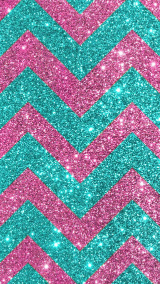 Chevroned pink blue glitter background - diamond free wallpaper for mobile