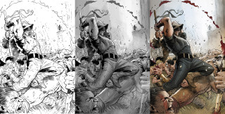 Man gun man knife series - bill sienkiewicz free wallpaper for desktop