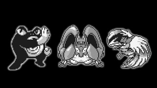 Black white photo animals outline - pixel art free wallpaper