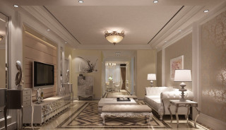 Living room couch chair television - art deco free wallpaper