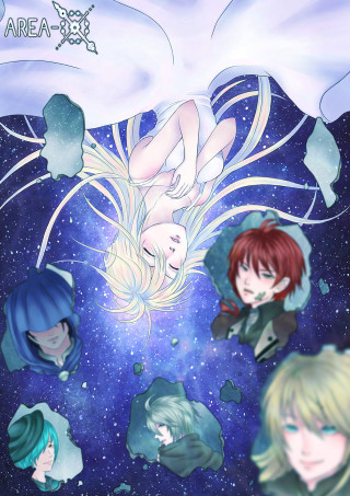 Anime girls floating stars blue - a group of anime girls free wallpaper for mobile