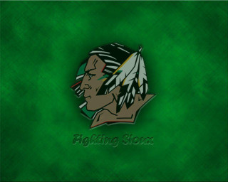 Green background native american head - northwest school free wallpaper