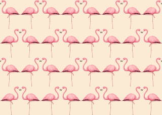 Pink flamingo pattern beige background - a beige background free wallpaper