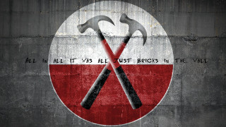 Red white circle crossed axes 3 - punk art free wallpaper for desktop