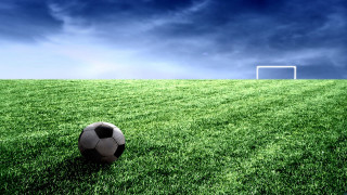 Soccer ball lush green field 2 - a lush green field of grass next free wallpaper for desktop