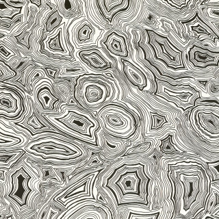 Black white abstract wavy shapes - digital art free wallpaper for tablet