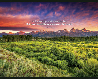 Field mountains bible verse scenery - arthur quartley free wallpaper
