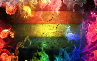 Rainbow smoke background flame energy - abstract free wallpaper for desktop