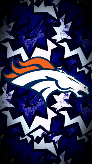 Denver football logo blue background 3 - darrell riche free wallpaper for mobile