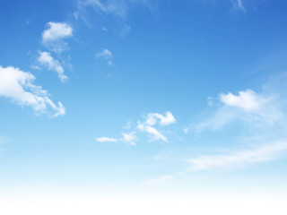 Lone airplane blue sky clouds - a few cow free wallpaper