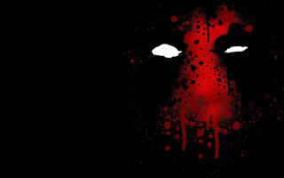 Red black bloody face eyes - a bloody face free wallpaper
