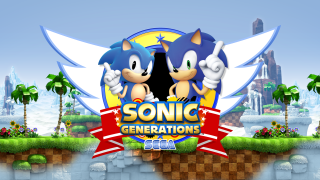 Sonic sonicgenerations logo screen palmtrees - a screen free wallpaper