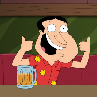 Man beer mug couch relaxing - a beer free wallpaper