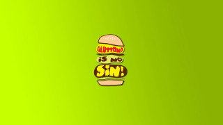 Green hamburger sun chalkboard rainbow - sticker free wallpaper