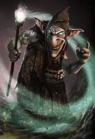 Troll saber glowing orb fantasy - magic free wallpaper for mobile