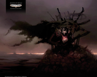 Creepy creature rocks moon dark - a creepy looking creature free wallpaper