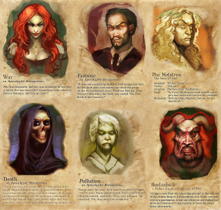 Characters expressions diverse book illustration - epic fantasy character art free wallpaper for tablet