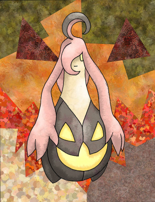 Cartoon character pumpkin leaves star - a pumpkin free wallpaper for mobile