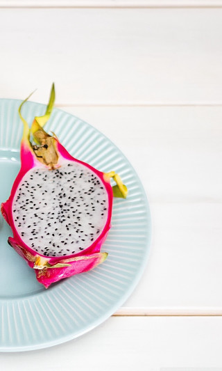 Dragon fruit plate spoon milk - free happy birthday wallpaper