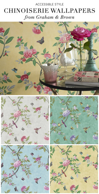 Table vase flowers wallpaper birds - free retro wallpaper