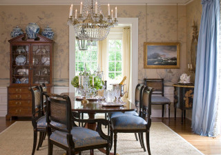 Dining room chandelier table chairs 2 - dining free wallpaper