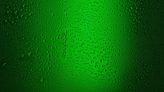 Green background water drops black 2 - computer art free wallpaper