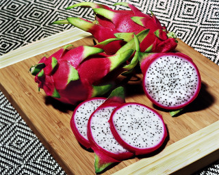 Dragon fruit cutting board knife - cutting free wallpaper