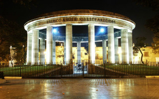 Large building gate clock tower - david alfaro siqueiros free wallpaper for desktop