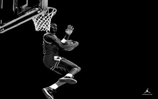 Man dunking basketball air hands 2 - his hands in free wallpaper