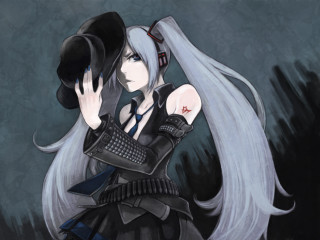 Gothic ayu hatsune miku verylonghair - aya goda free wallpaper for desktop