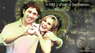 Smiling couple heart quote together 2 - adobe photoshop free wallpaper