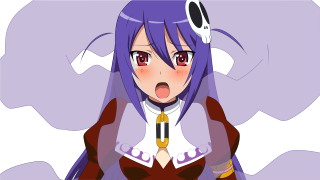 Cartoon character purple hair dress - gapmoe yandere grimdark free wallpaper for desktop