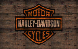 Wooden sign harley davidson logo - a wooden sign free wallpaper